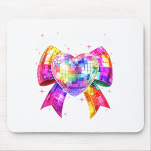 Frohe Valentinstag Coquette Disco Ball Herz Gi Mousepad