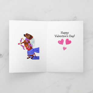 Frohe Valentinstag Dachshund Hund Karte
