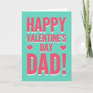 Frohe Valentinstag Dad Herz Karte