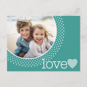 Frohe Valentinstag-Foto Feiertagspostkarte