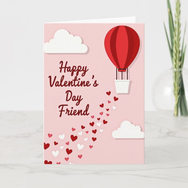 Frohe Valentinstag Freund Karte (Vorderseite)