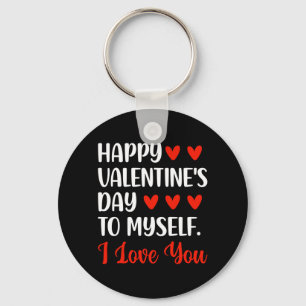 Frohe Valentinstag für Männer, die Liebe zu Single Schlüsselanhänger