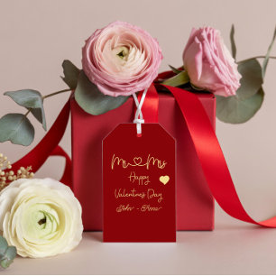 Frohe Valentinstag-Geschenkkarte für Herrn und Fra Geschenkanhänger