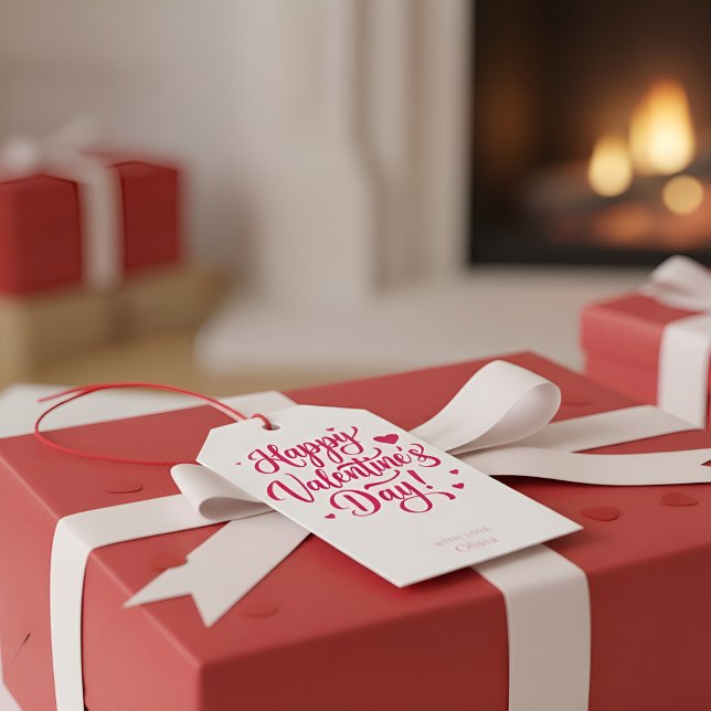 Frohe Valentinstag-Geschenkkarte – Romantisches He Geschenkanhänger (Von Creator hochgeladen)