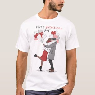 Frohe Valentinstag Gestaltung T-Shirt
