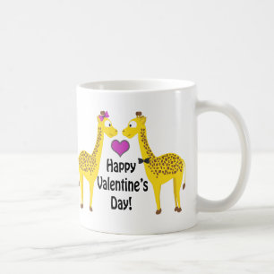 Frohe Valentinstag-Giraffen Tasse