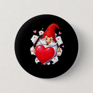 Frohe Valentinstag Gnome Liebes Herz Button