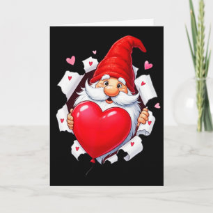 Frohe Valentinstag Gnome Liebes Herz Karte