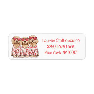 Frohe Valentinstag Golden Retriever Hunde