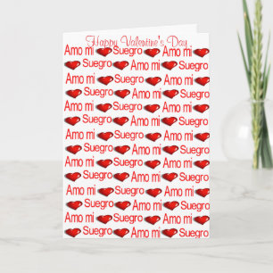 Frohe Valentinstag-Grußkarte Schwiegervater Herz Feiertagskarte