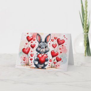 Frohe Valentinstag-Hase Karte