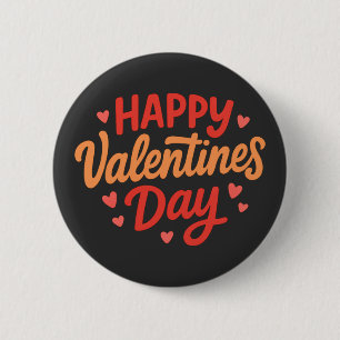 Frohe Valentinstag Herz Liebe Gruß Button