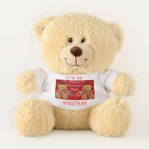 Frohe Valentinstag Herz Teddybär Liebe dich