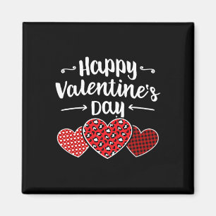 Frohe Valentinstag-Herzen Lehrer Liebe Valentine Magnet