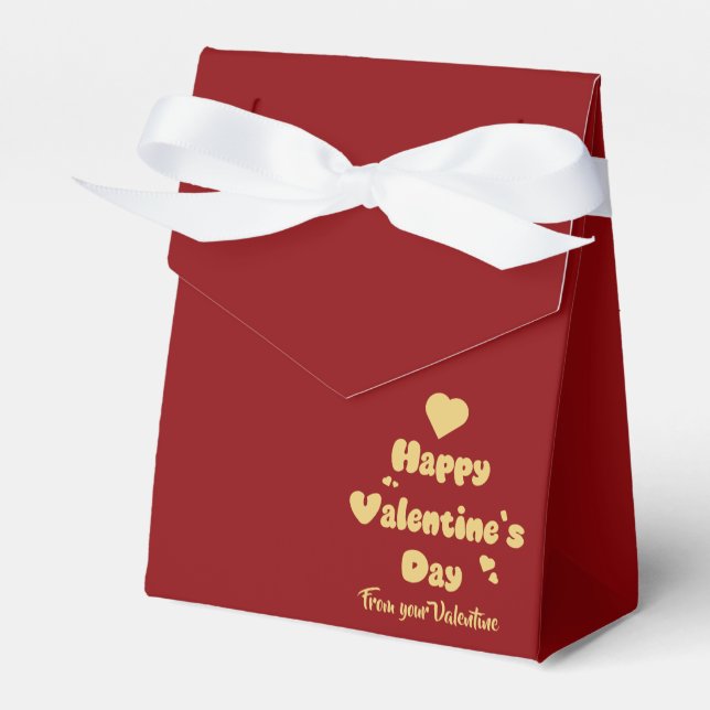 Frohe Valentinstag-Herzen Süße Geschenkbox Geschenkschachtel (Vorderseite)