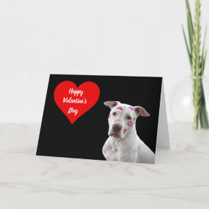 Frohe Valentinstag-Hunde-Feiertagskarte Feiertagskarte