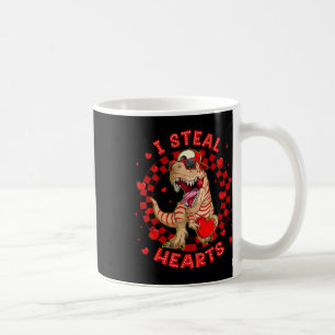 Frohe Valentinstag Ich stehle Herzen Trex Lustiger Kaffeetasse