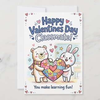 Frohe Valentinstag-Klassenkamerad-Karte Feiertagskarte