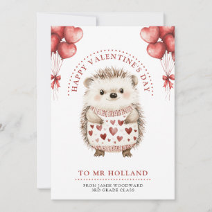 Frohe Valentinstag Lehrerin    Feiertagskarte