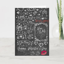 Frohe Valentinstag - Liebes-Schultafel