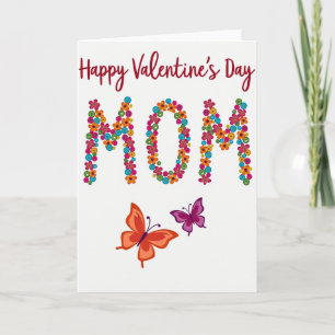 Frohe Valentinstag Mama Floralkarte Karte