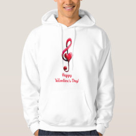 Frohe Valentinstag-Musik der Liebe Hoodie