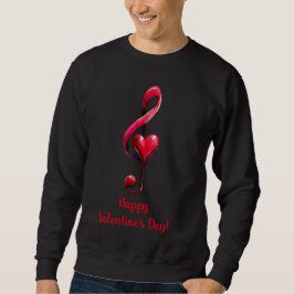 Frohe Valentinstag-Musik der Liebe Sweatshirt