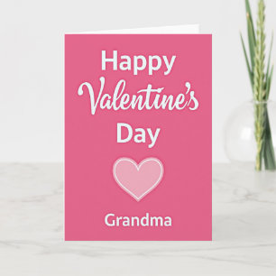 Frohe Valentinstag Oma Herz Karte