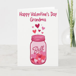 Frohe Valentinstag Oma Herzen Karte