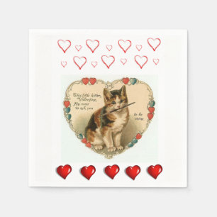 Frohe Valentinstag Papier Servietten