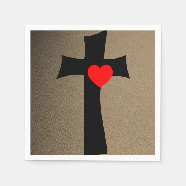 Frohe Valentinstag Papier Servietten (Vorderseite)