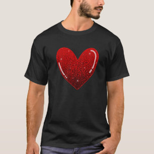 Frohe Valentinstag passende Paare Süße Herzen T-Shirt