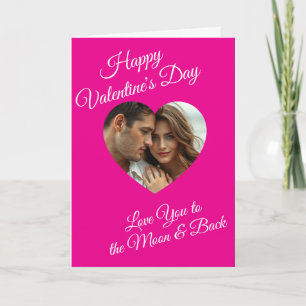 Frohe Valentinstag   Personalisiertes Foto Karte