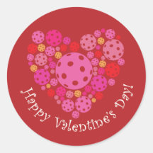 Frohe Valentinstag Pickleball Art