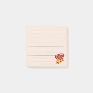 Frohe Valentinstag Post-it Notizen