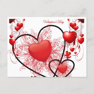 Frohe Valentinstag-Postkarte Postkarte