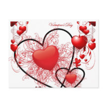 Frohe Valentinstag-Postkarte