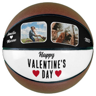 Frohe Valentinstag Rote Herzen 2 Fotos Basketball
