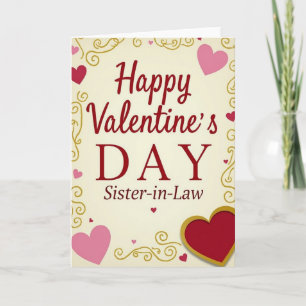 Frohe Valentinstag Schwägerin Karte