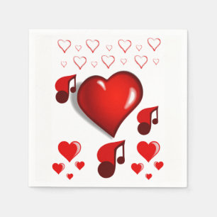 Frohe Valentinstag Servietten