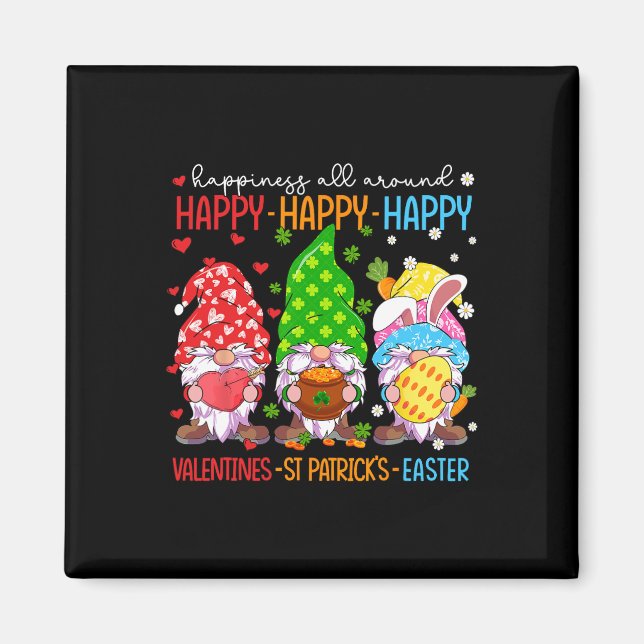 Frohe Valentinstag St. Patrick Ostern Frohe Feiert Magnet (Vorne)
