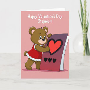 Frohe Valentinstag Stiefmutter Karte