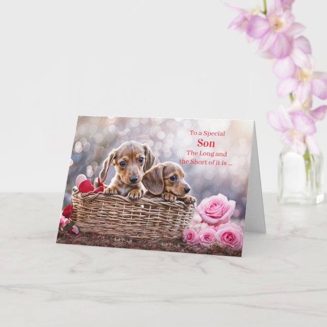 Frohe Valentinstag Süß  Karte (Orchidee)