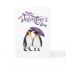 Frohe Valentinstag Süße Pinguine