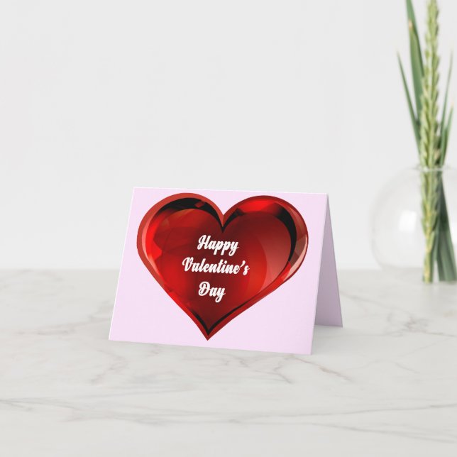 Frohe Valentinstagskarte Dankeskarte (Vorderseite)