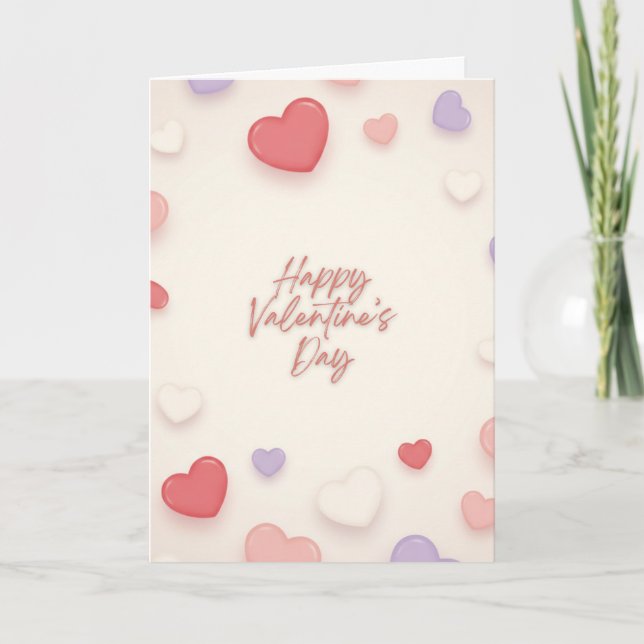 Frohe Valentinstagskarte Feiertagskarte (Vorderseite)