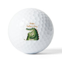 Frohe Vatertag Gator Hug Golfbälle