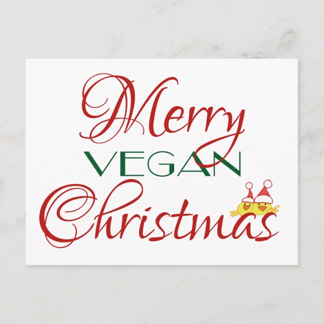 Frohe vegane Weihnachten (Vorderseite)