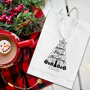 Frohe Vegane Weihnachten Gummistempel