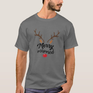 Frohe Verheiratet unsere ersten Weihnachten als He T-Shirt